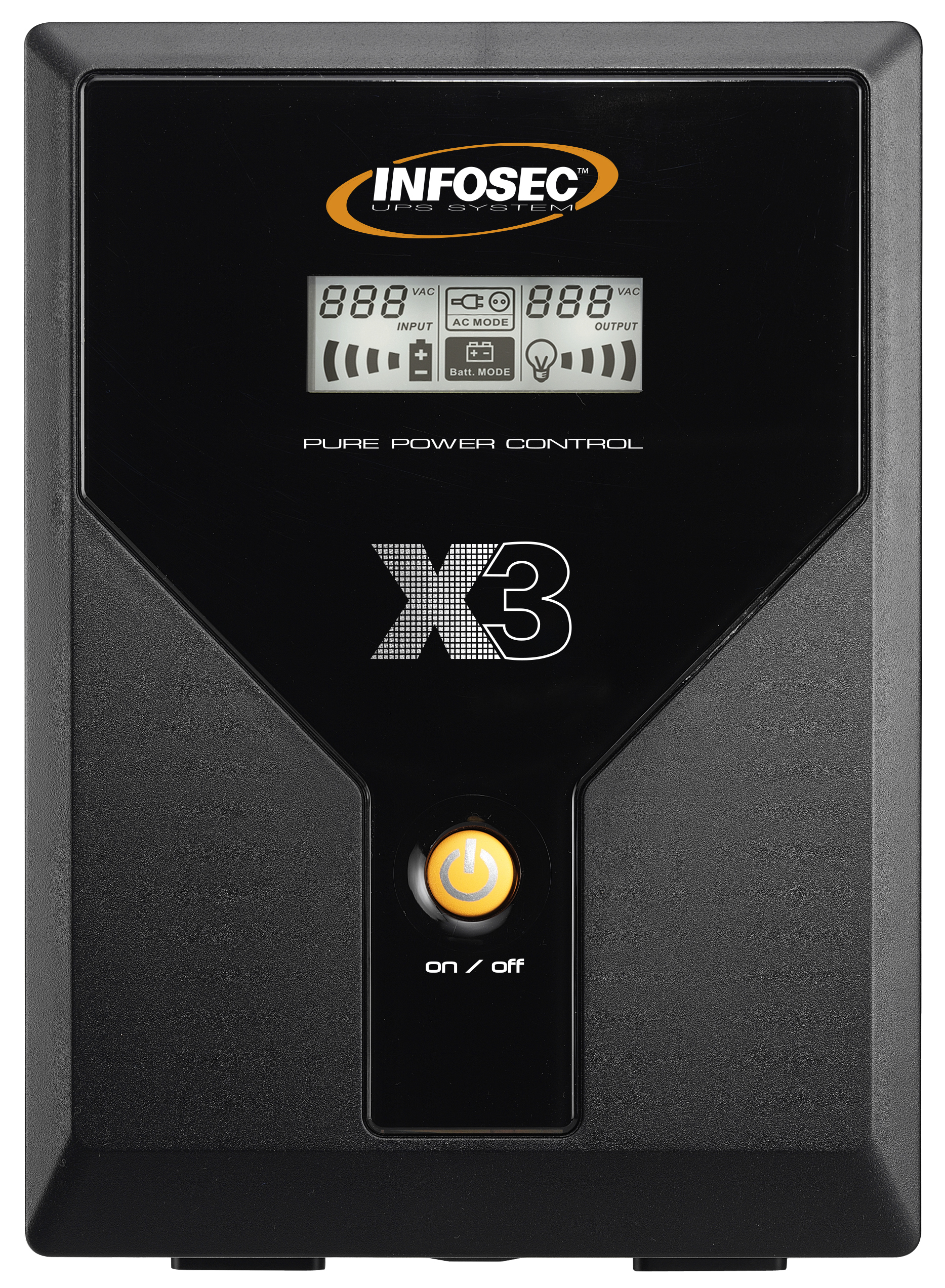 X3 EX 1600 LCD USB FR/SCHUKO-Onduleur Line Interactive 1600VA 4 Prises FR/SCHU